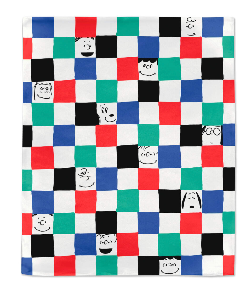 Peanuts® Gang Checkered Throw Blanket, 50x60