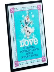 Disney Frozen Olaf Plaque