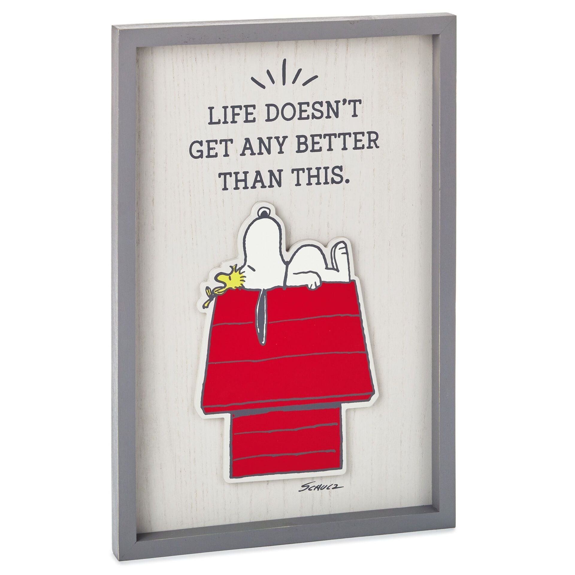 Peanuts® Snoopy and Woodstock Life Doesn't Get Better Framed Wall Art,  9.25x11